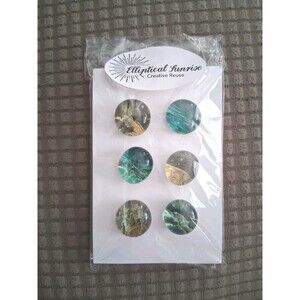 Resin Ocean Stream Water Theme Decorative Push Pins Handmade Thumb Tacks